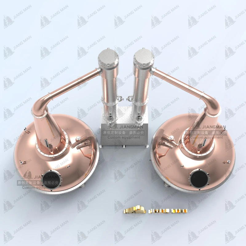 [JiangMan]-5000L Scottish Whiskey Distillery-Copper Craft Distillery Equipment-- Copper Pot Distiller-Single Malt Whiskey Still