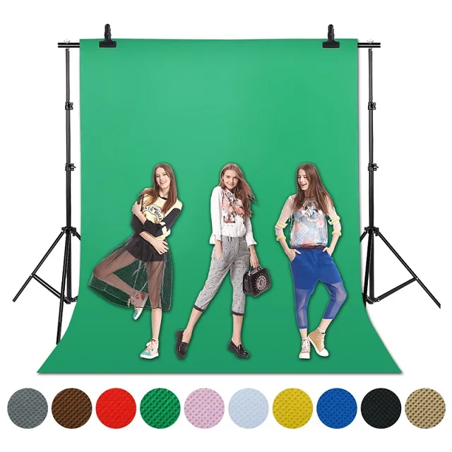 1.6X4/3/2M Green Screen Photo Background Photography Backdrops Backgrounds Studio Video Nonwoven Fabric Chromakey Backdrop Cloth