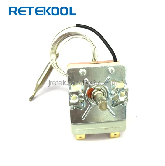 -35~+350 Adjustable Thermostat Heater Water Thermostat Manual Reset Water Heater Capillary Thermostat With Copper Tube