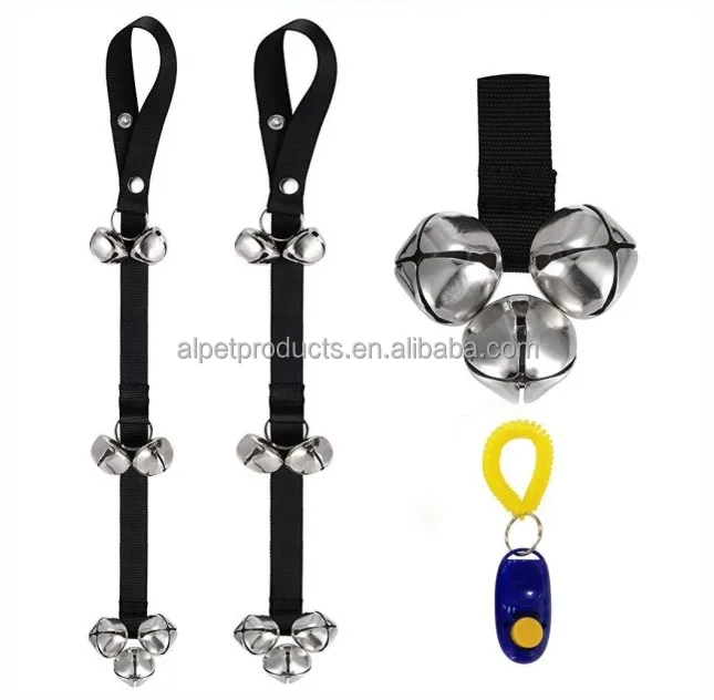 
Pet Dog Doorbells Premium Quality Training Potty Great Dog Bells Adjustable Door Bell Doorbell With One Training Clicker 