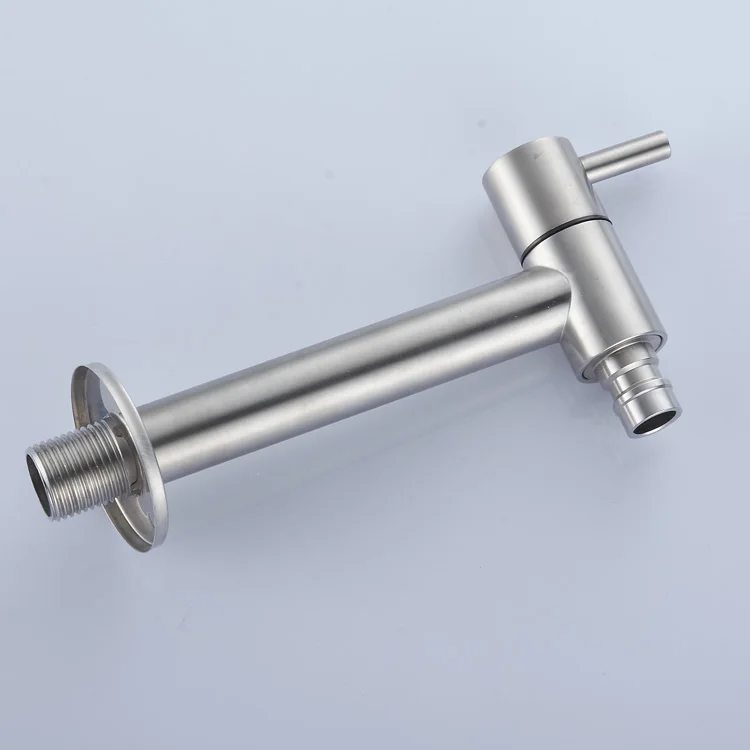 Wall mounted single hot or cold water tap 304SS bibcock taps