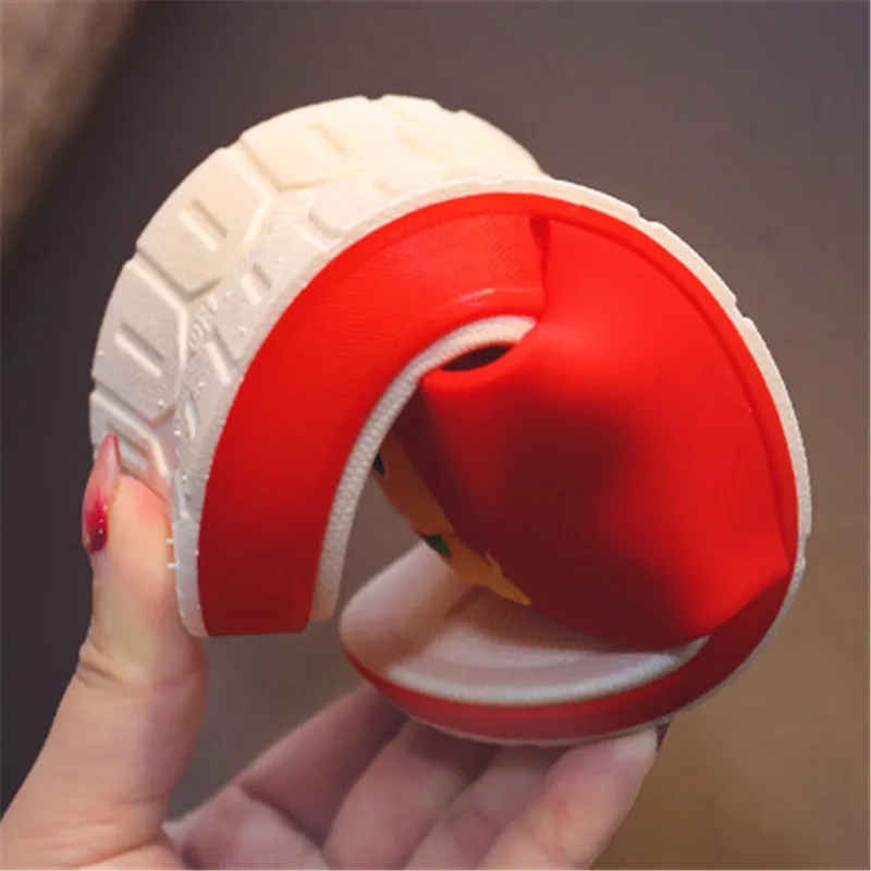 Мягкие Летние Тапочки для мальчиков и девочек с мультяшным рисунком