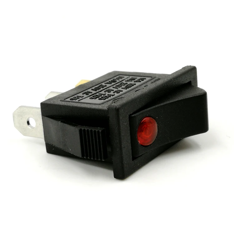16A 25A 125V 250V AC T125 3Pin Electrical Rocker Switch with LED Light