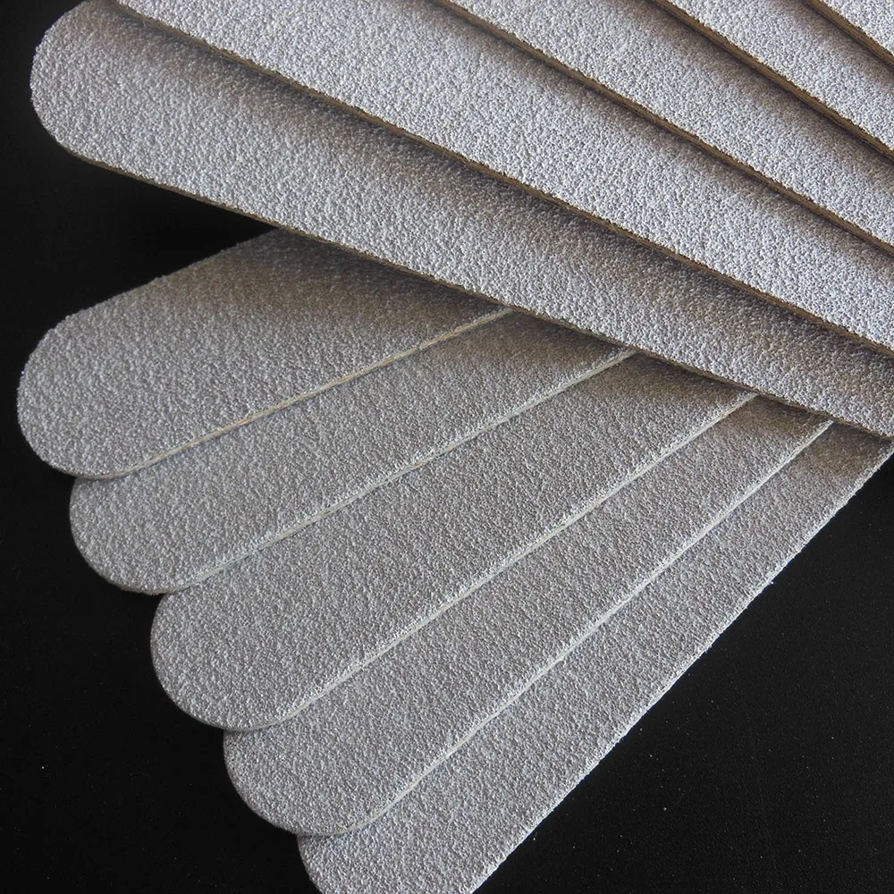 zebra wood nail file wooden emery board 100/180