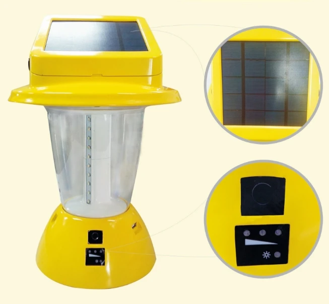 solar lantern for camping with mobile phone charing lithium battery