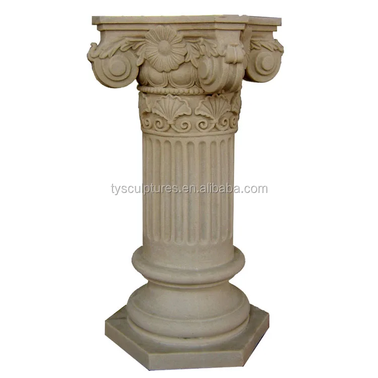 
Hot sale traditional decorative cantera stone columns for home decoration 
