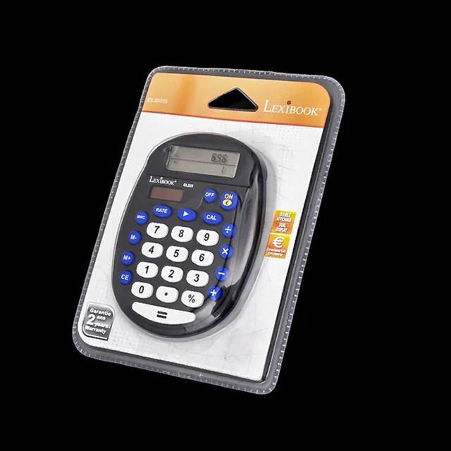 PVC Clear Plastic Packaging Case Blister Storage Box For Calculator Electronic Products