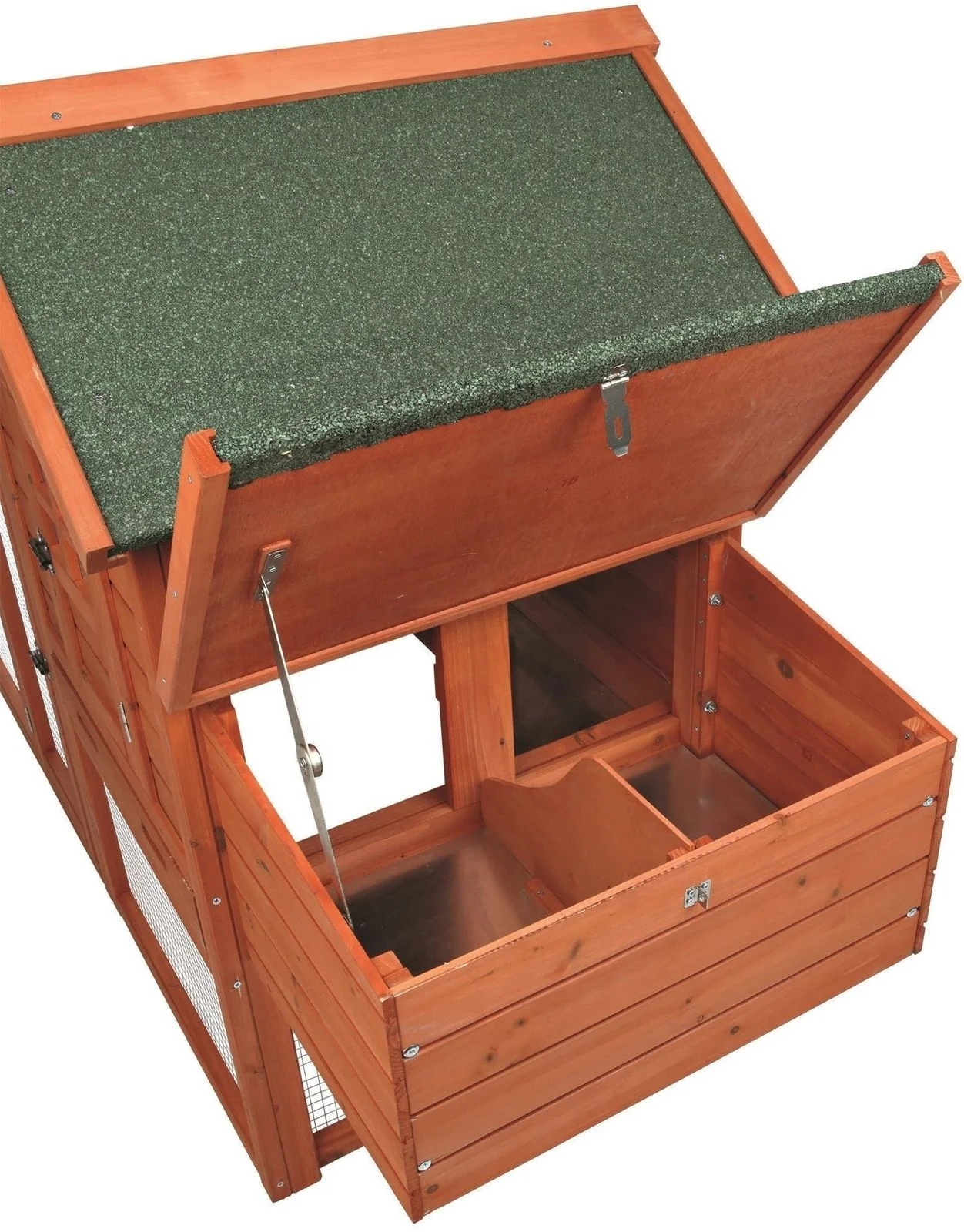Pet Products Brown Wood Chicken Coop Duplex With Outdoor Run calf hutch