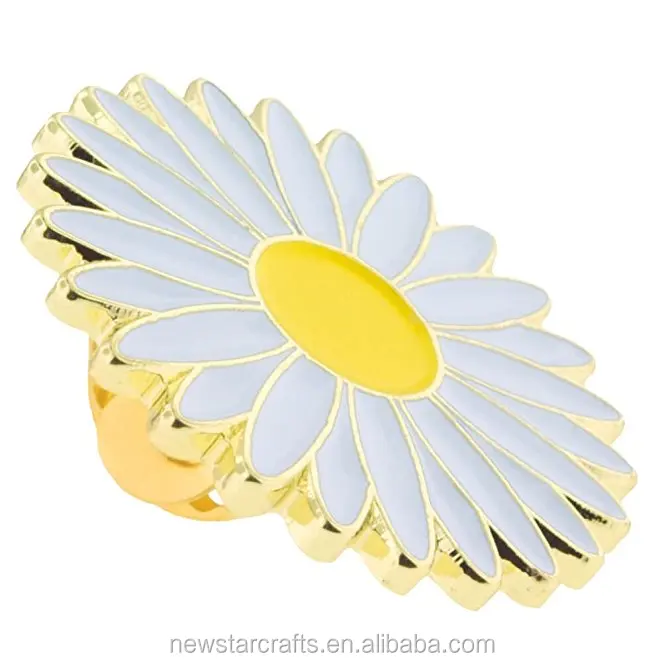 Factory Cheap Custom Metal Flower Brooches and Lapel Pins