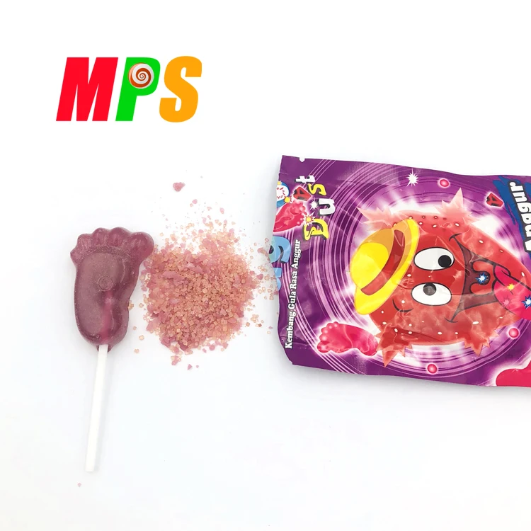 Popping sweet candy with foot shape wholesale
