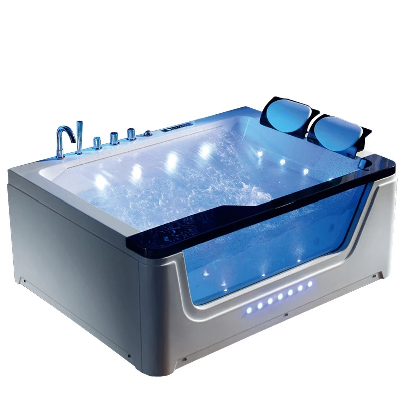 Двухсторонняя юбка Foshan jaccuzi/Гидромассажная светодиодная Роскошная массажная ванна «Водопад»