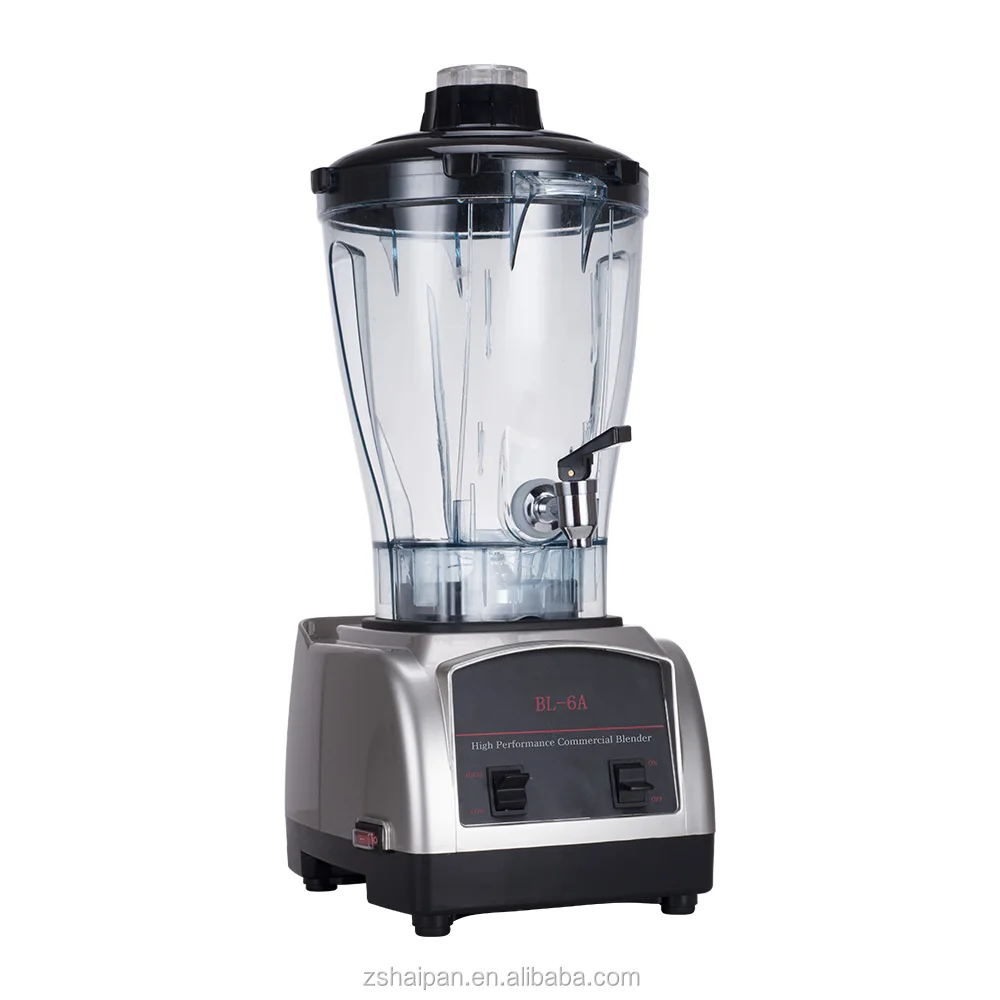 
OEM Factory Stainless Steel Blade BL-6A 6L Multifunctional Commercial Juice Smoothie Blender with Tap 
