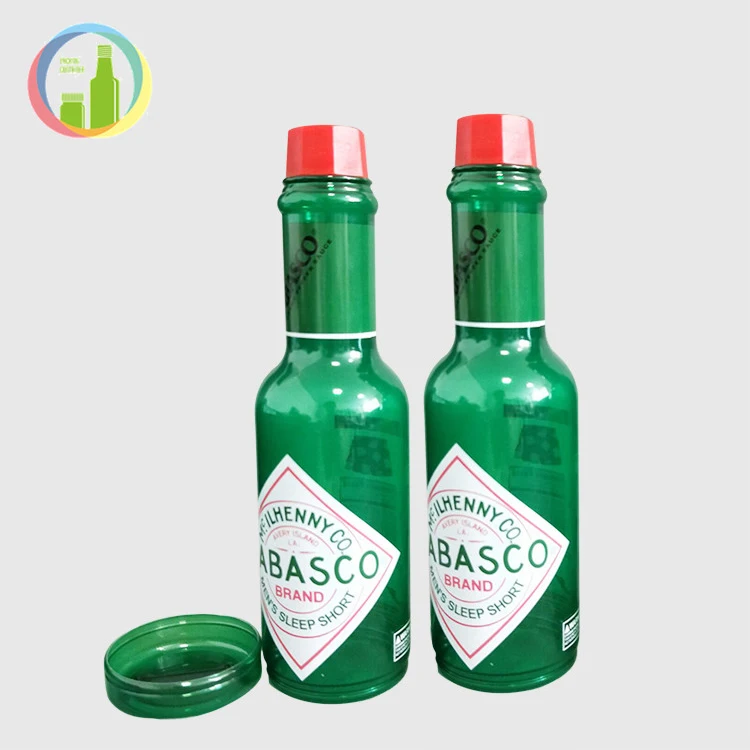 
dark green round chili sauce plastic bottle plastic liquid condiment bottles soy sauce and vinegar cruet kitchen leakproof oiler 