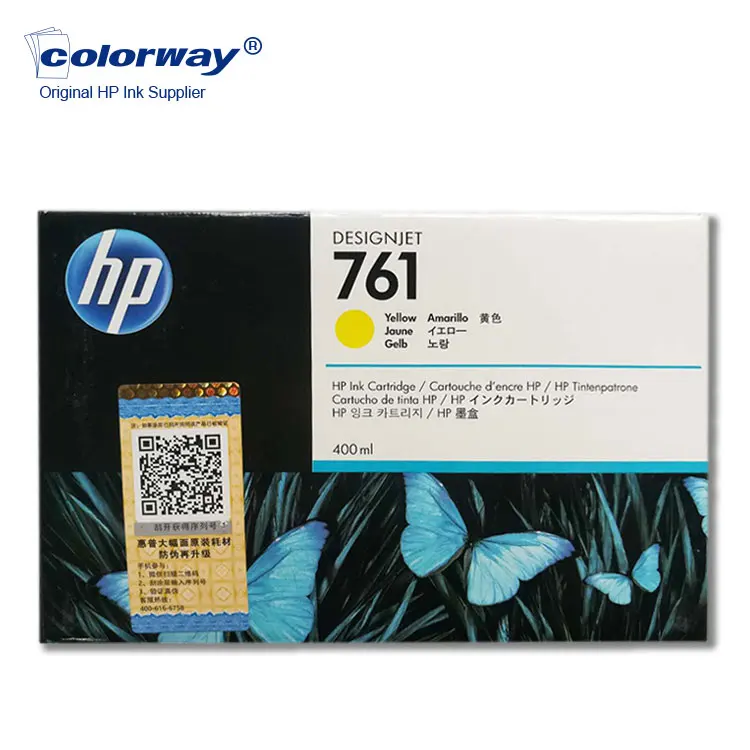 OEM wholesale HP 761 ink cartridge yellow for HP T7100 7200 printer