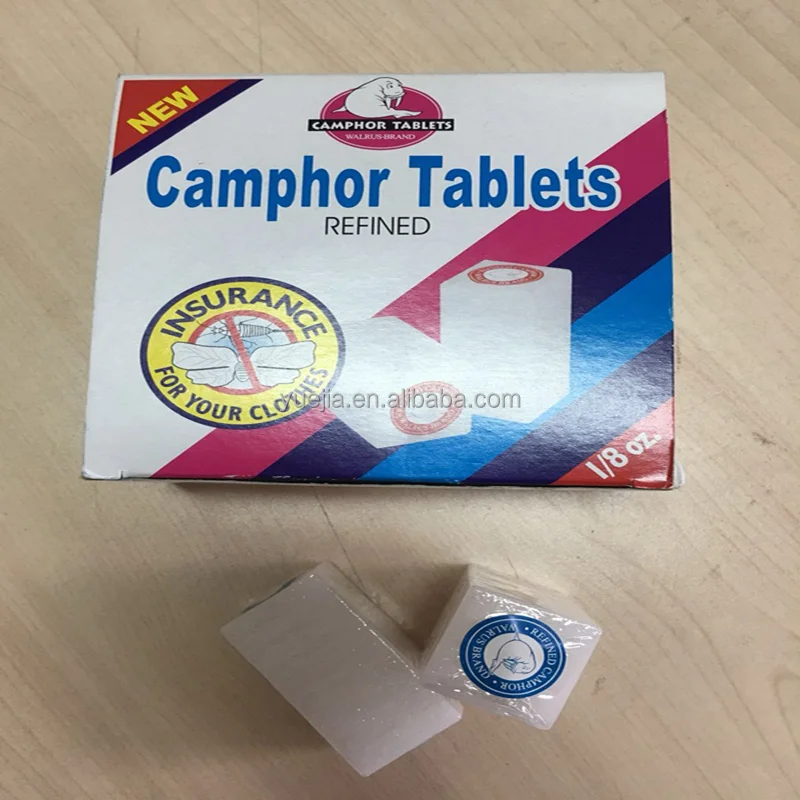 
China Manufacturer Walrus Brand 1/4OZ 96% Pure camphor natural tablets 