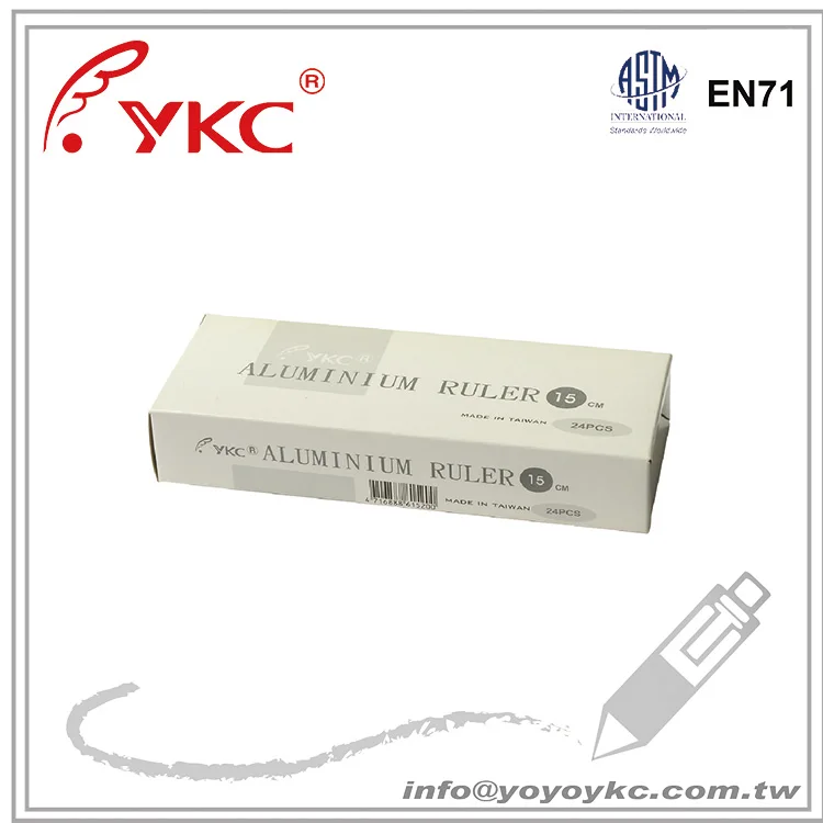 U152A Drafting supplies metal ruler 15cm