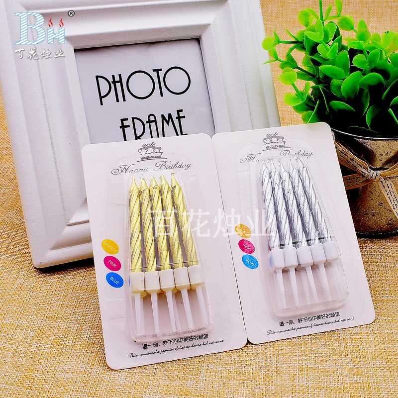 Colorful Spiral Birthday Candle 2019