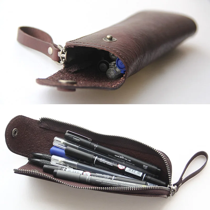 PU personalised roll up pencil case,promotional pencil case with zipper for school