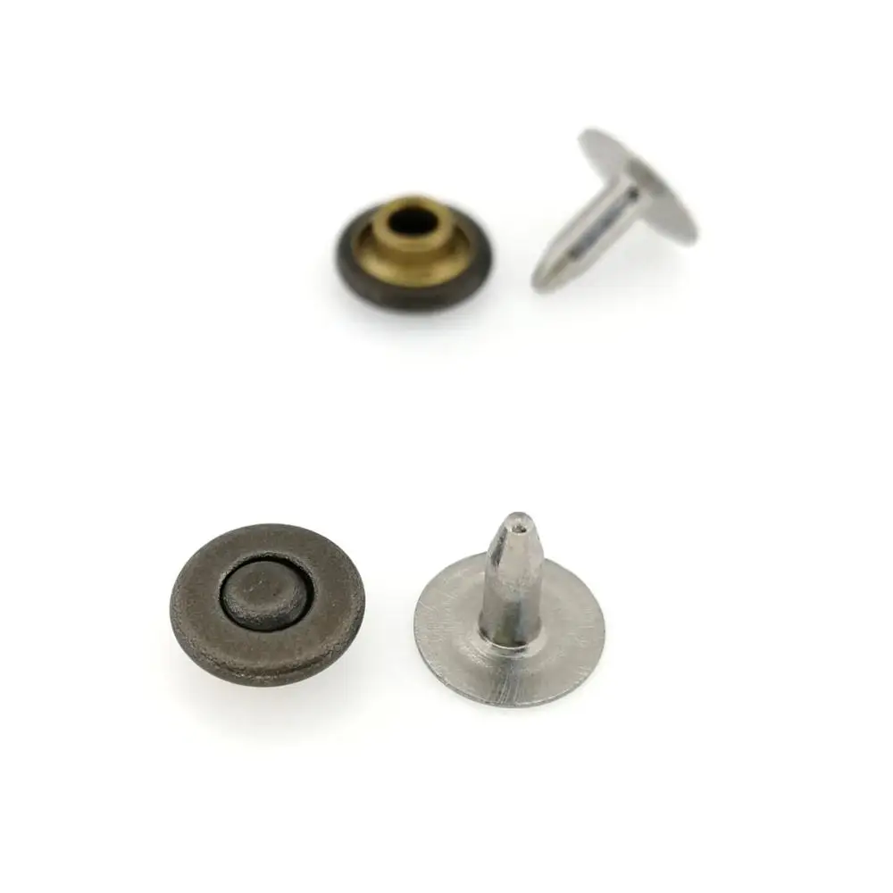 Volume Supply Colorful 8Mm Zinc Alloy Natural Logo Engraved Garment Rivet For Man