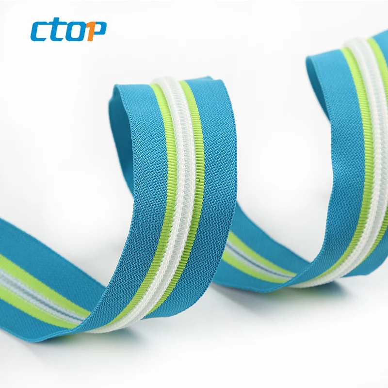 wholesale high quality low price fancy popular coil waterproof zipper for handbags custom zipper nylon zipper