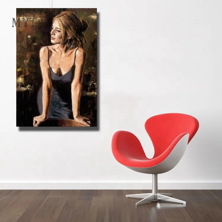 
MYT Nude Sexy Hot Sleepwear Pajamas Girls Wall Canvas Art Photo Oil Painting 