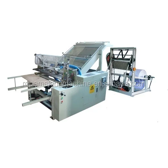 automatic pp woven sack bag cutting machine
