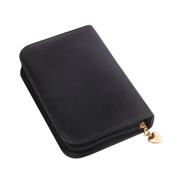 Factory Direct Sales Create Your Own Brand Luxury PU Leather Cosmetic Bag Travel Case Holder Custom Make Up Brush Pouch