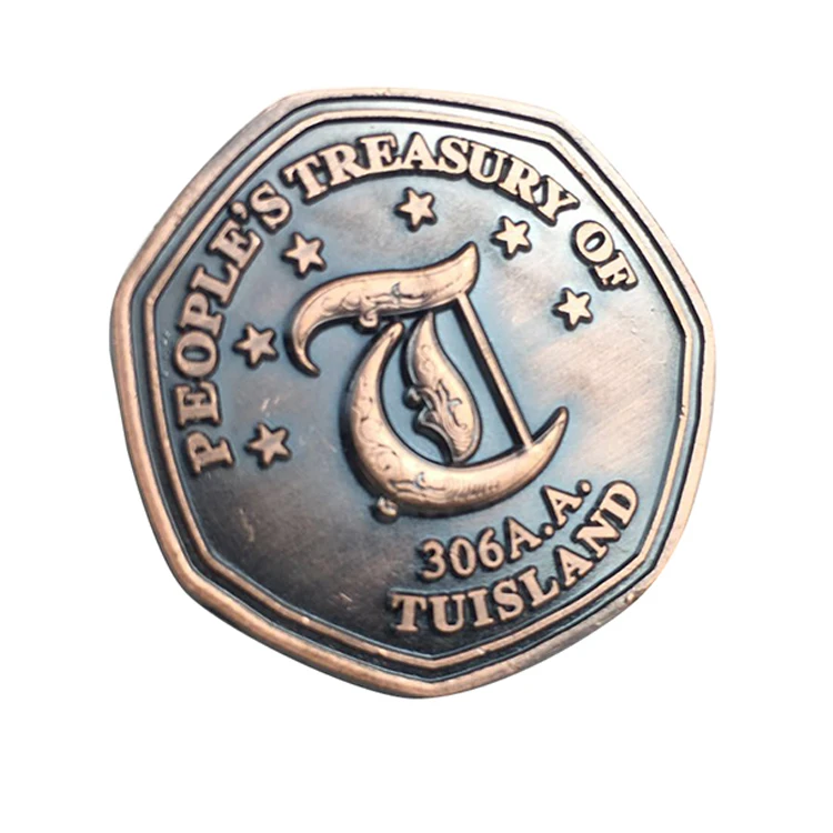 Wholesale Custom Cheap Professional High Quality Metal Game Blank Token Trolley Coin for Board Game