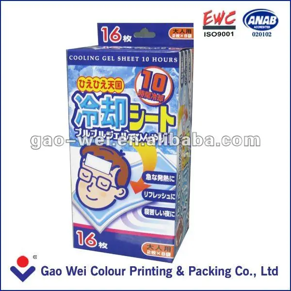 Индивидуальные Медицинские Фармацевтические Бумаги Картонной Упаковки Box