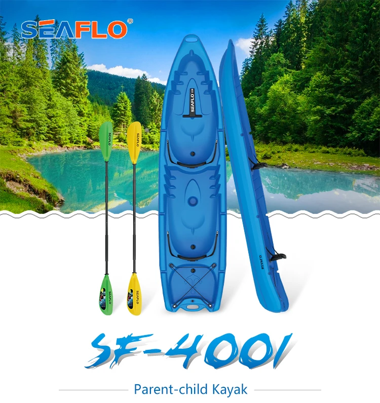 SEAFLO Parent-child Kayak Families Sit-On-Top Kayak Rowing Boat