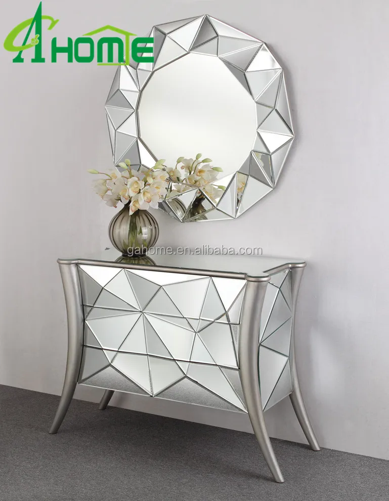 living room console table and mirror set and mirror glass for sale