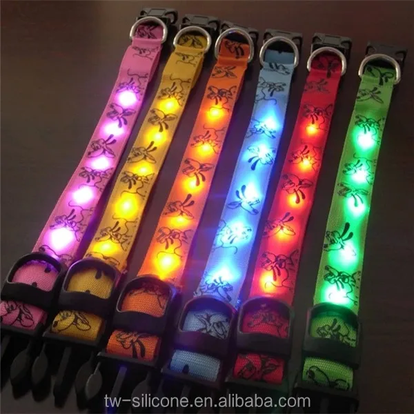 Flashing LED Neck Strap For Dog