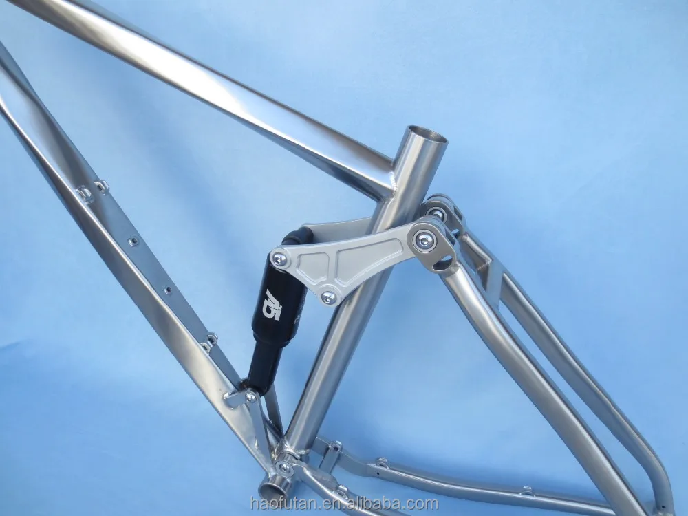 The Most Professional of Gr9 Titanium 650B/26er/29er Mountain/fat Bike Full Suspension Frame