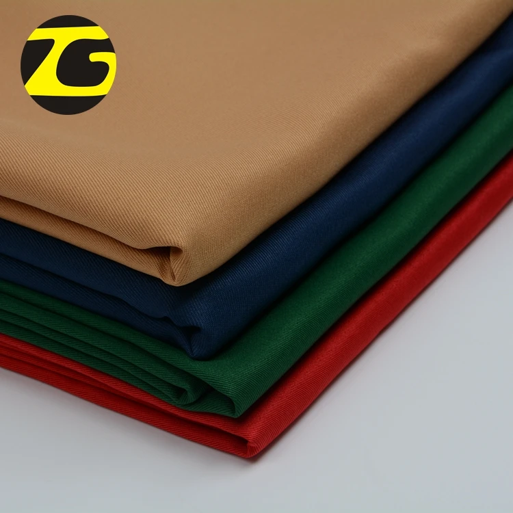 Solid dyed gabardine 100% polyester twill uniform fabric
