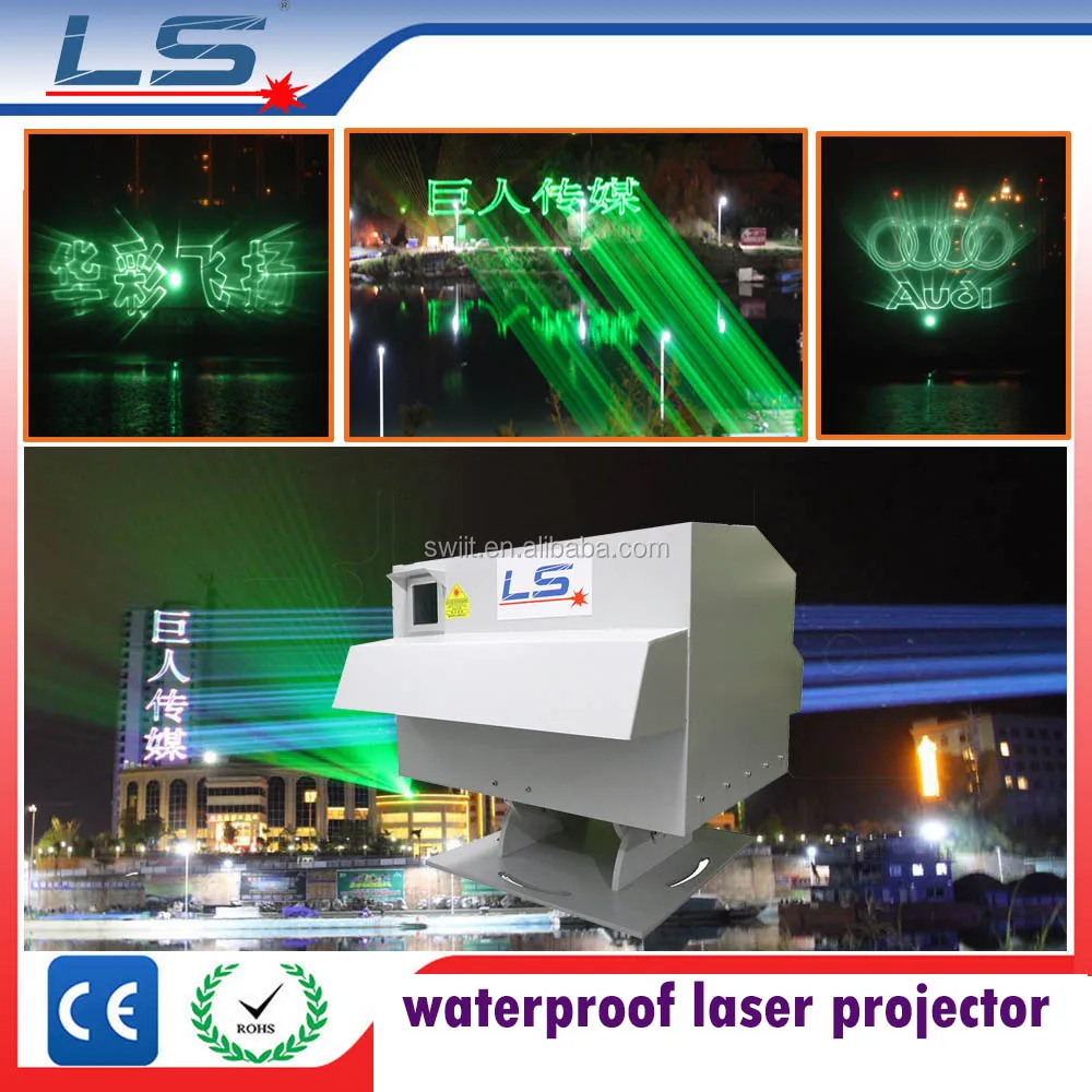 Наружный проектор 30 Вт, зеленый лазерный светильник