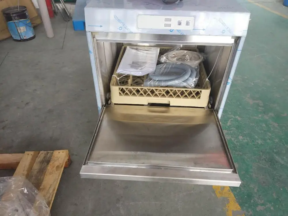 Commercial Undercounter Glass Washer Table Top Dishwasher Machine Mini Built-in Manual Dishwashing Machine 50 Stainless Steel