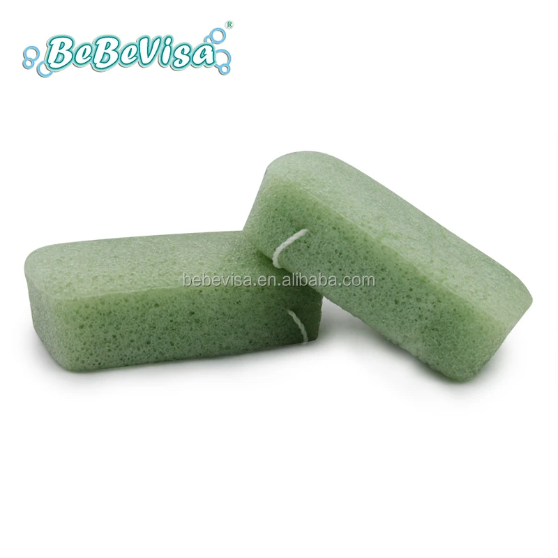 100% Natural Bio Face Cleaning Bamboo Charcoal Bath Puff Konjac Sponge For Acne/Spot/ Pimple scar