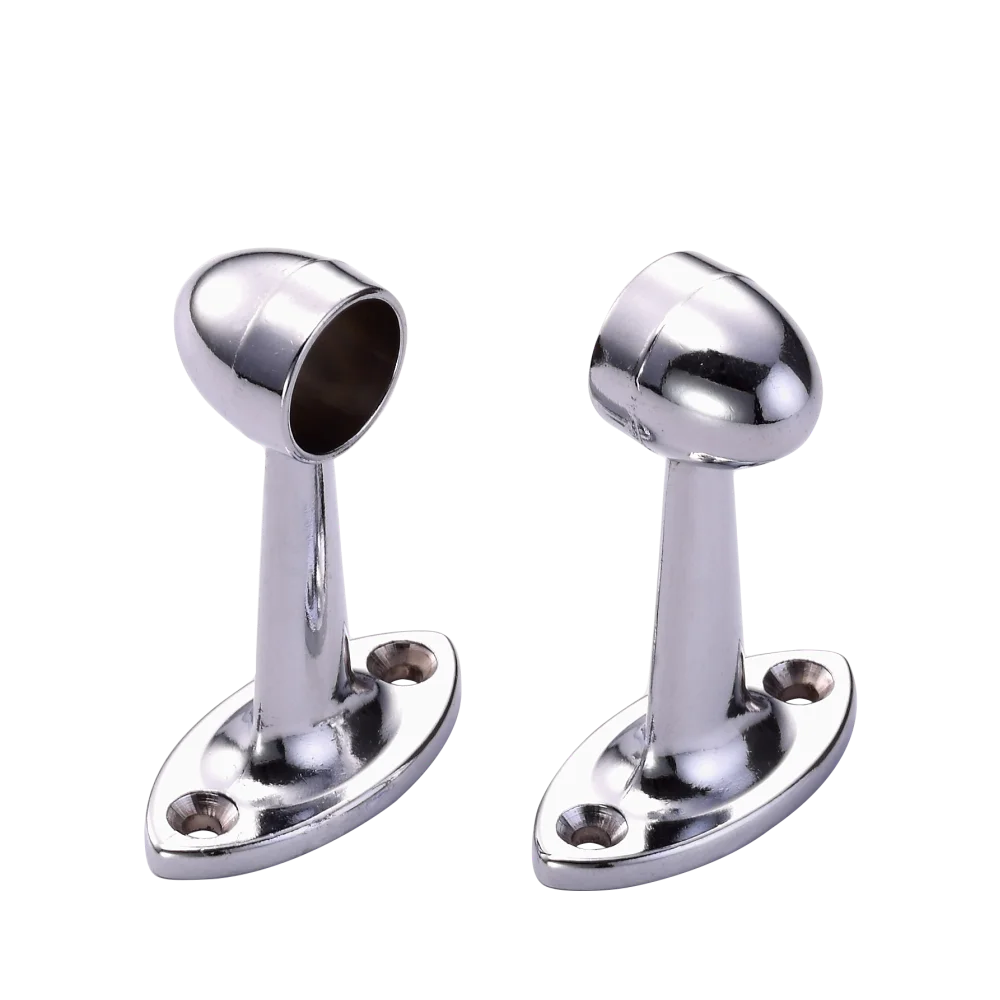 Heavy Duty Chrome Towel Closet Rod Holder