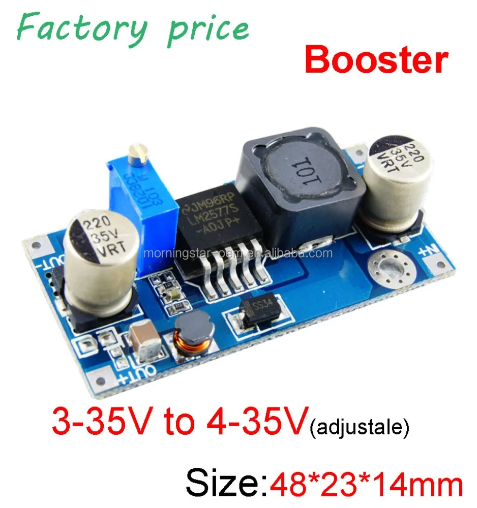 LM2577 DC to DC boost converter module voltage adjustable constant voltage car power regulator DIY Power bank MP3MP4 PSP phone