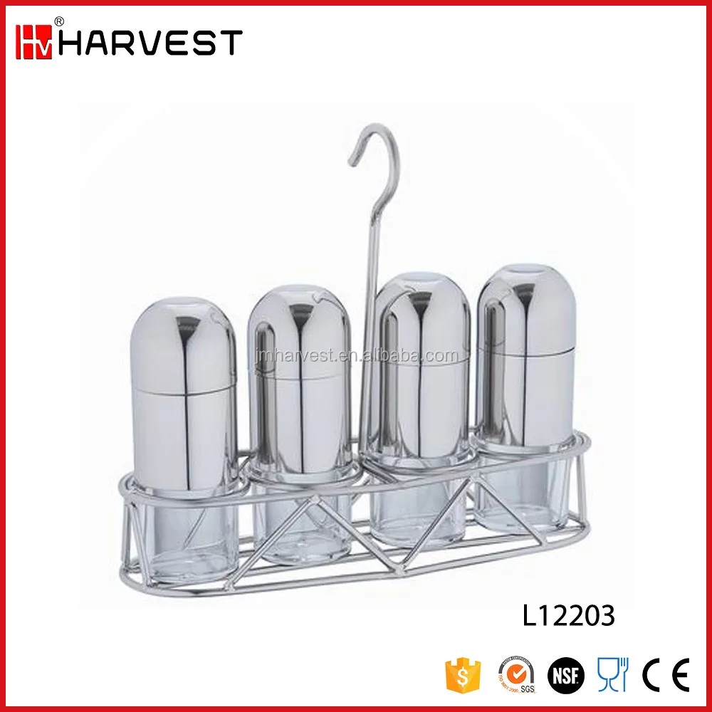 4 pcs/set kitchen utensils stainless steel decanter set