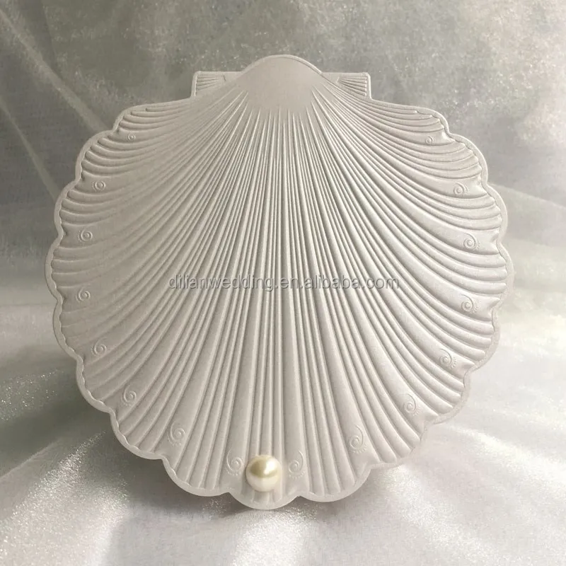 
Popular Style In UK USA Middle East Africa Shell Shape Invitation Cards Wedding 