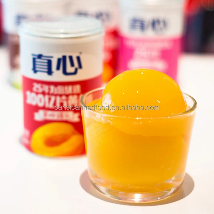 Fresh Bulk Canned Yellow Peach Fruit in Light Syrup 15 oz / 425ml tins