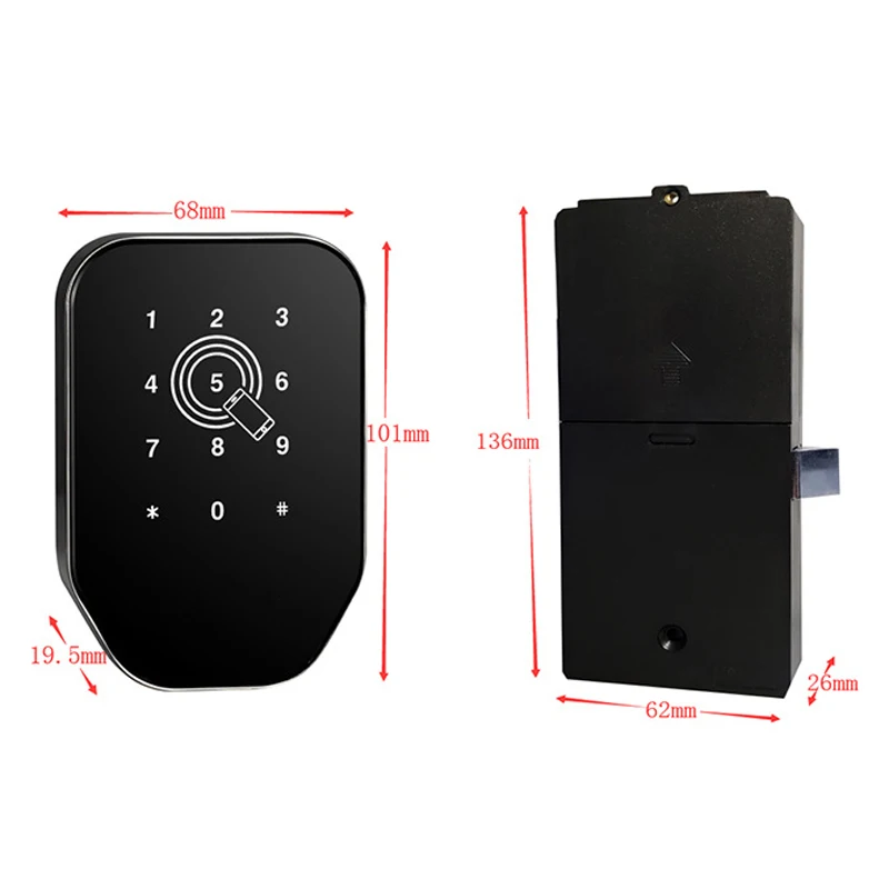 TTLock App Control WiFi Electronic Smart Digital RFID GYM Magnetic Keypad Code Cabinet Lock for lockers