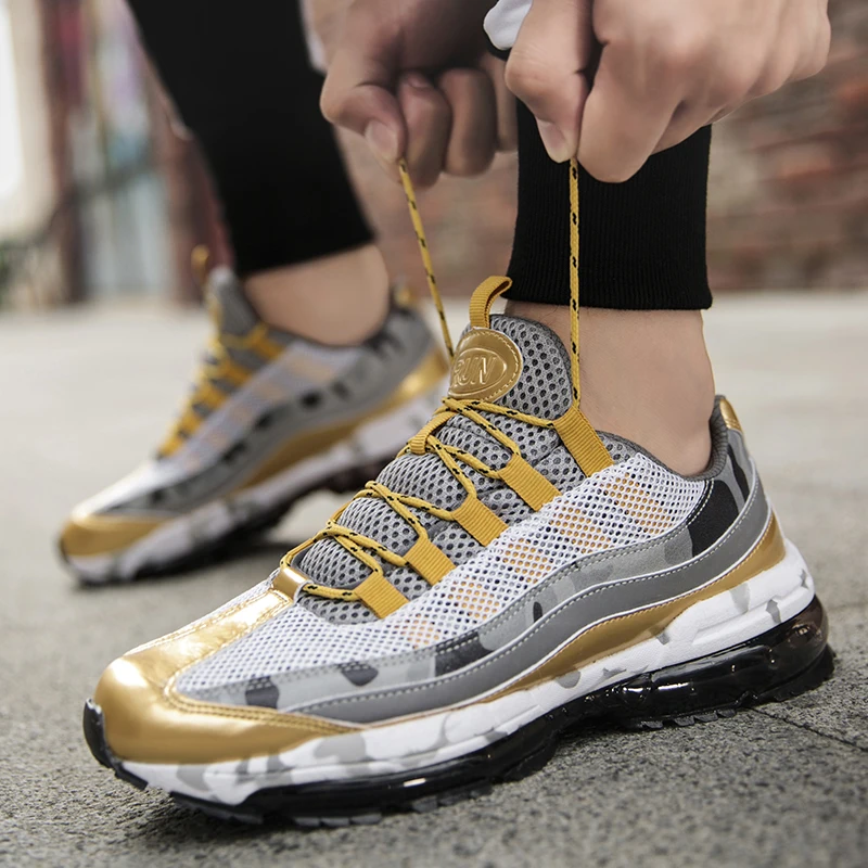 Jinjiang factory mesh air sport shoes  tennis shoes sport shoes men