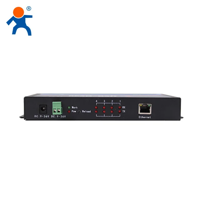USR-N540 4 ports RS232 RS485 RS422 to Ethernet RJ45 Modbus RTU gateway Serial Device Servers with SSL/TSL MQTT