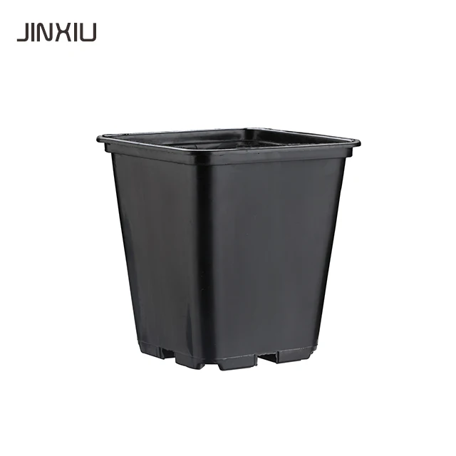 
garden plastic gallon square black plastic garden nursery pot 