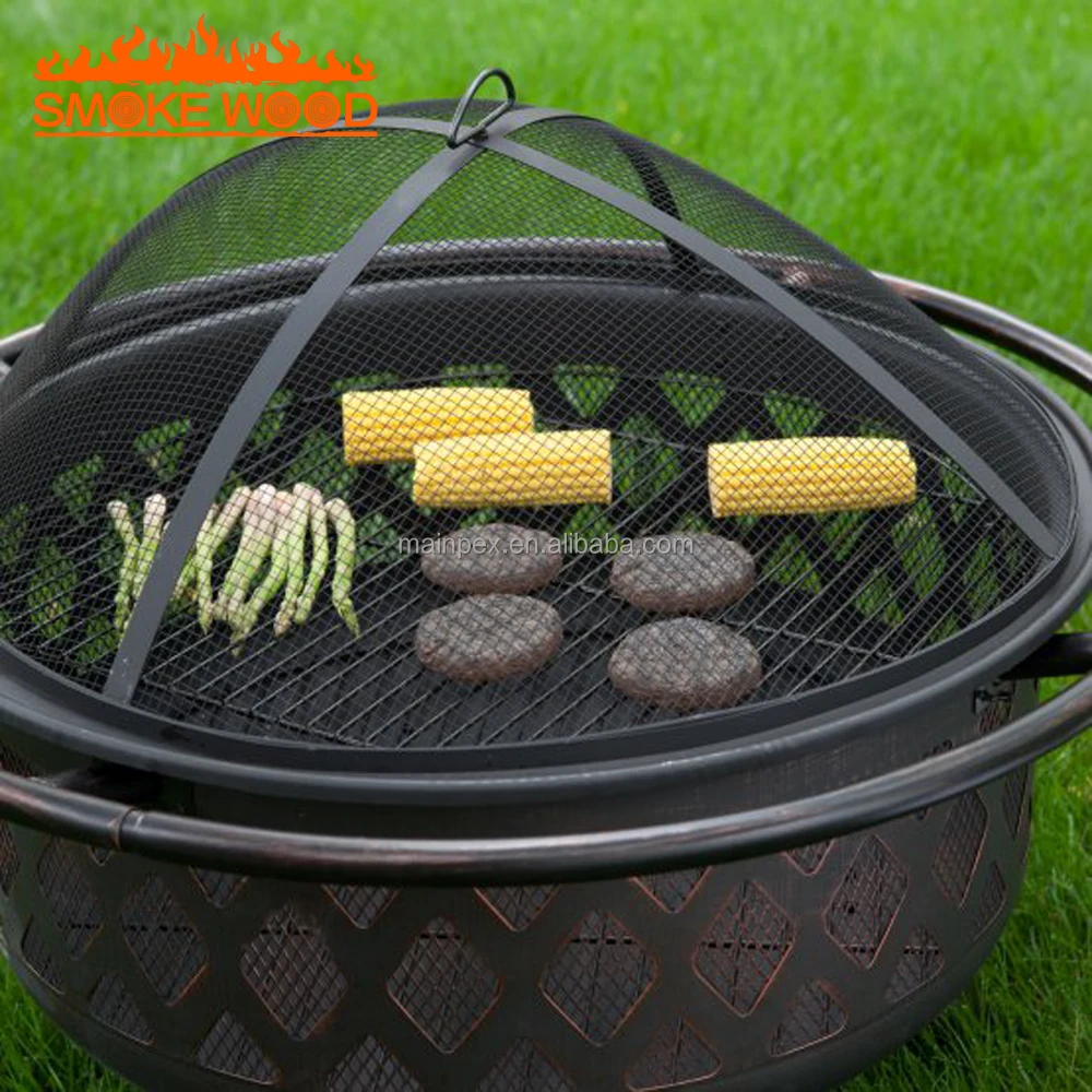 Cooking Grill and Fire Pit Table High Quality Fire Pit Outdoor for Garden and Yard Stocked