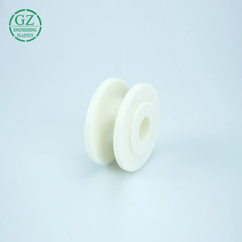 
Guangzhou Engineering high performance plastic custom made Delrin POM plastic pulley 