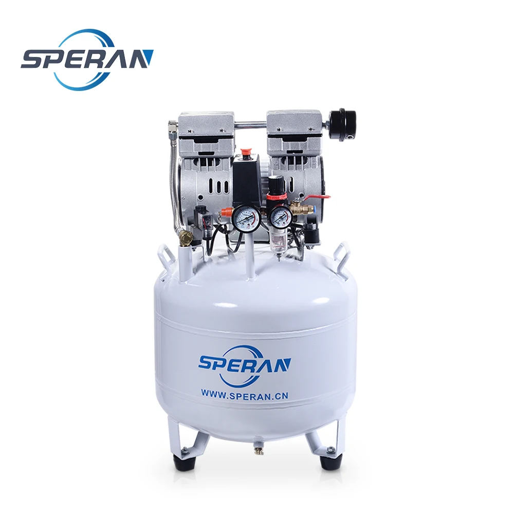 Dental compressor specifications double cylinder mini oilless air compressor