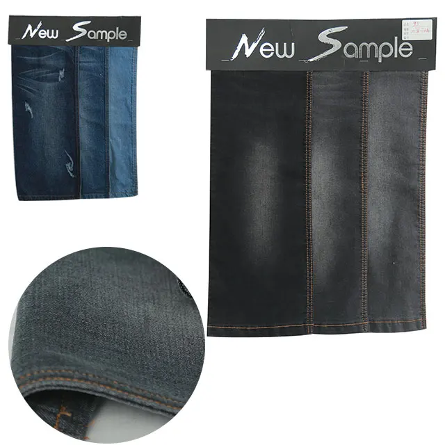 6.5 oz 2/1 light weight Korean 100% cotton twill denim fabric for shirt made in china mills